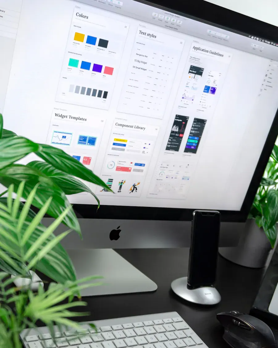 Web design workspace