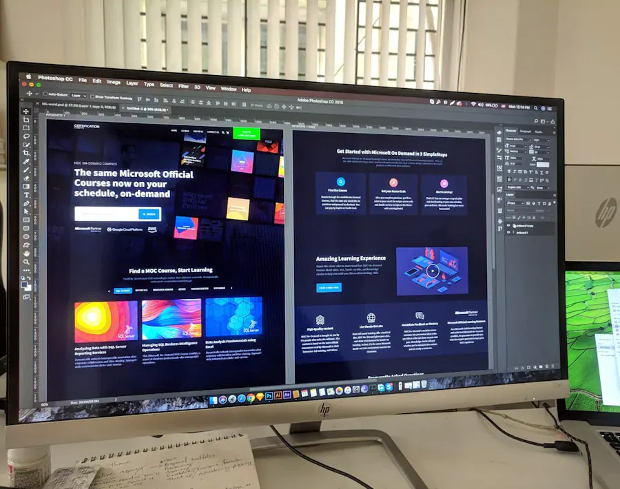 UI UX design screens